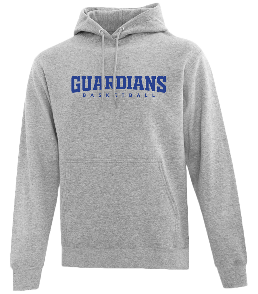 Guardians Basketball Adult Cotton Pull Over Hooded Sweatshirt with Printed Logo