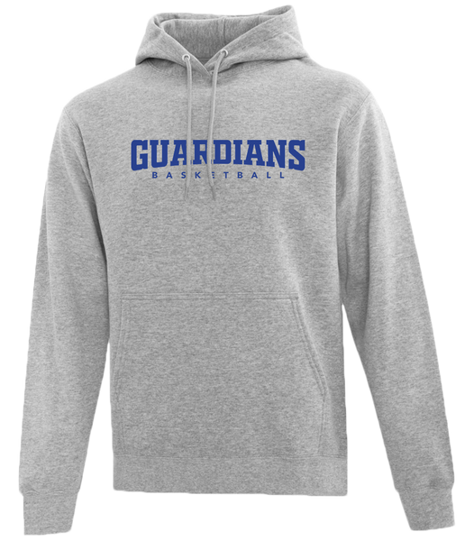 Guardians Basketball Adult Cotton Pull Over Hooded Sweatshirt with Printed Logo
