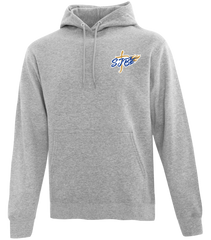 St. John the Baptist Staff Adult Cotton Pull Over Hooded Sweatshirt with Printed Logo