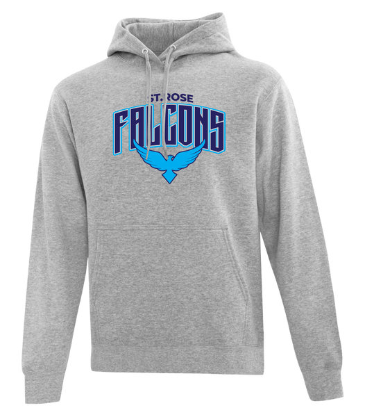 St. Rose Adult Cotton Hooded Sweatshirt with Embroidered Logo