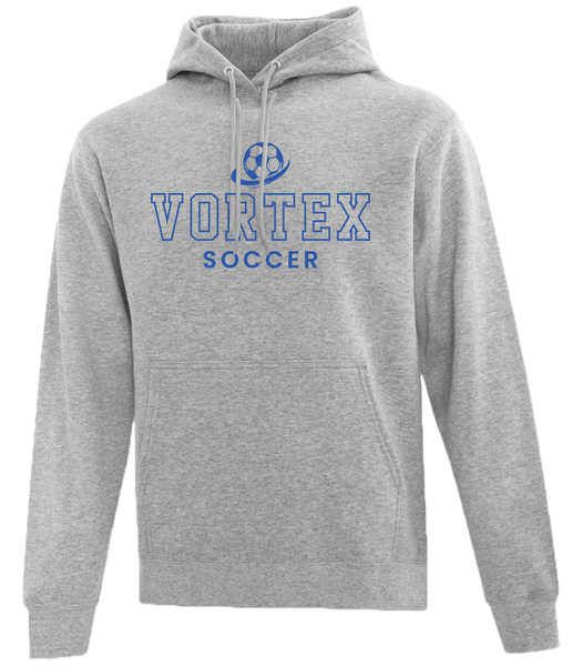 Vortex Soccer Adult Cotton Hoodie With Printed Logos