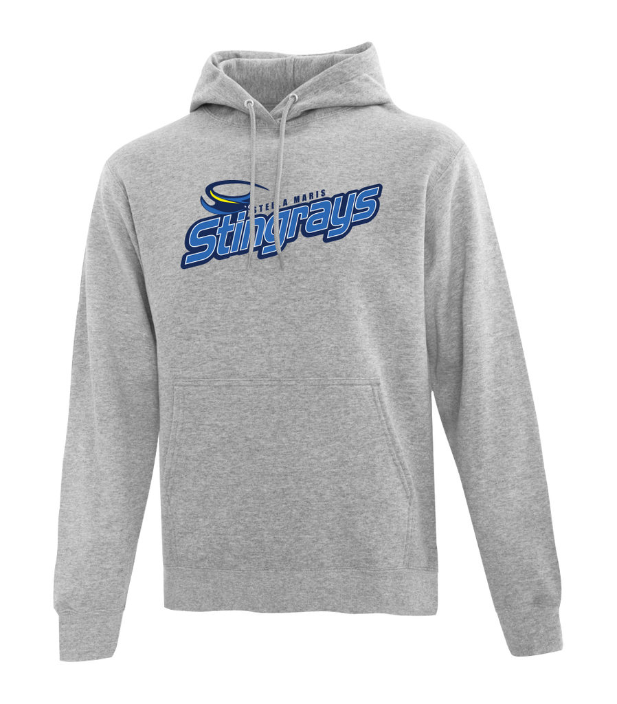 Stella Maris Stingrays Youth Cotton Pull Over Hooded Sweatshirt with Embroidered Logo