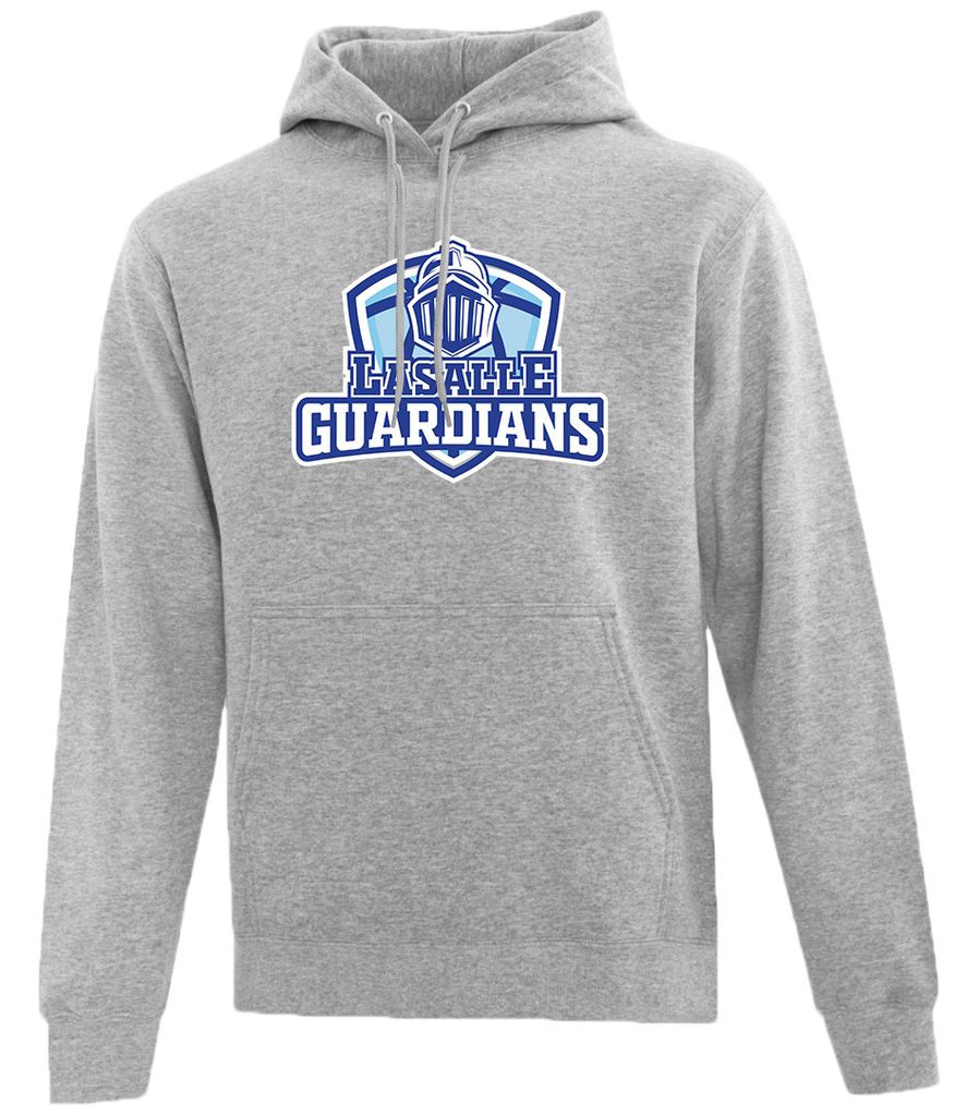 Lasalle Guardians Adult Cotton Pull Over Hooded Sweatshirt with Printed Logo