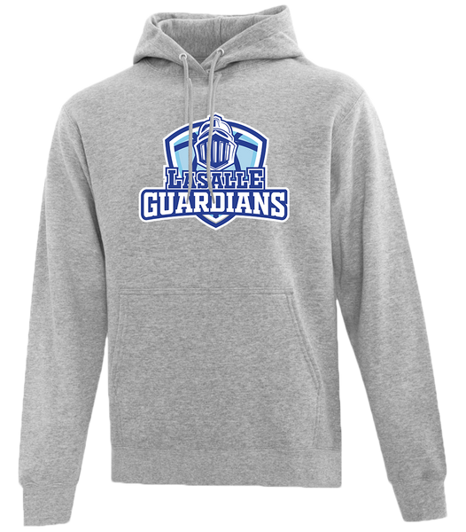 Lasalle Guardians Adult Cotton Pull Over Hooded Sweatshirt with Printed Logo