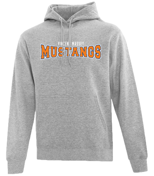 Vincent Massey Adult Cotton Pull Over Hooded Sweatshirt with Printed Logo
