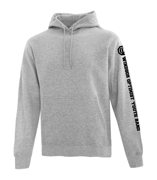 Windsor Optimist Band Adult Cotton Pull Over Hooded Sweatshirt with Printed Logo