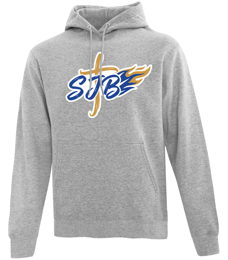 St. John the Baptist Adult Cotton Pull Over Hooded Sweatshirt with Printed Logo