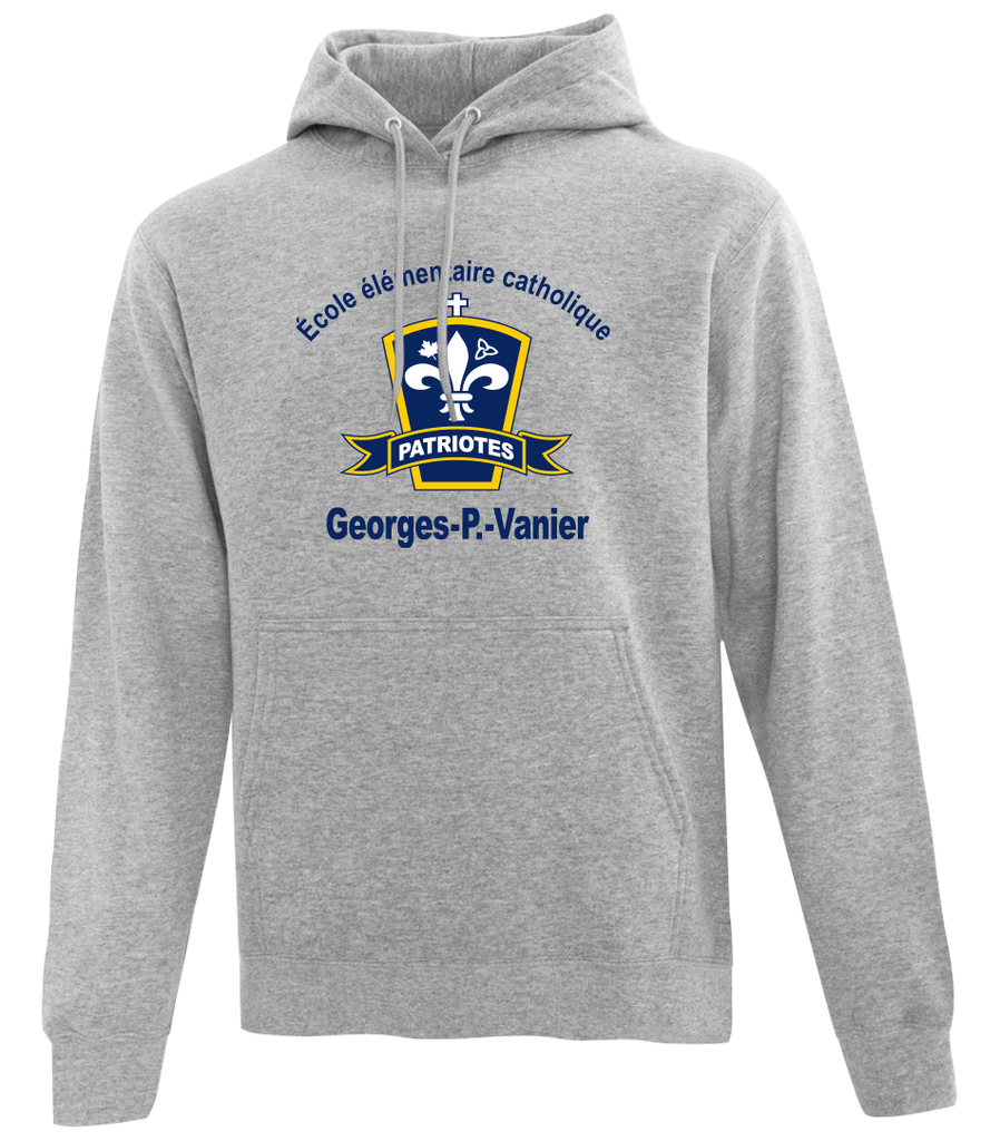 Georges-P.-Vanier Adult Cotton Pull Over Hooded Sweatshirt with Printed Logo