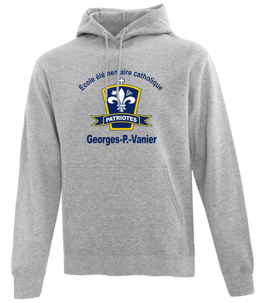 Georges-P.-Vanier Adult Cotton Pull Over Hooded Sweatshirt with Printed Logo