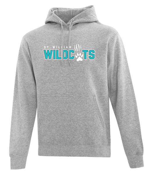 St. William Adult Cotton Pull Over Hooded Sweatshirt with Printed Logo