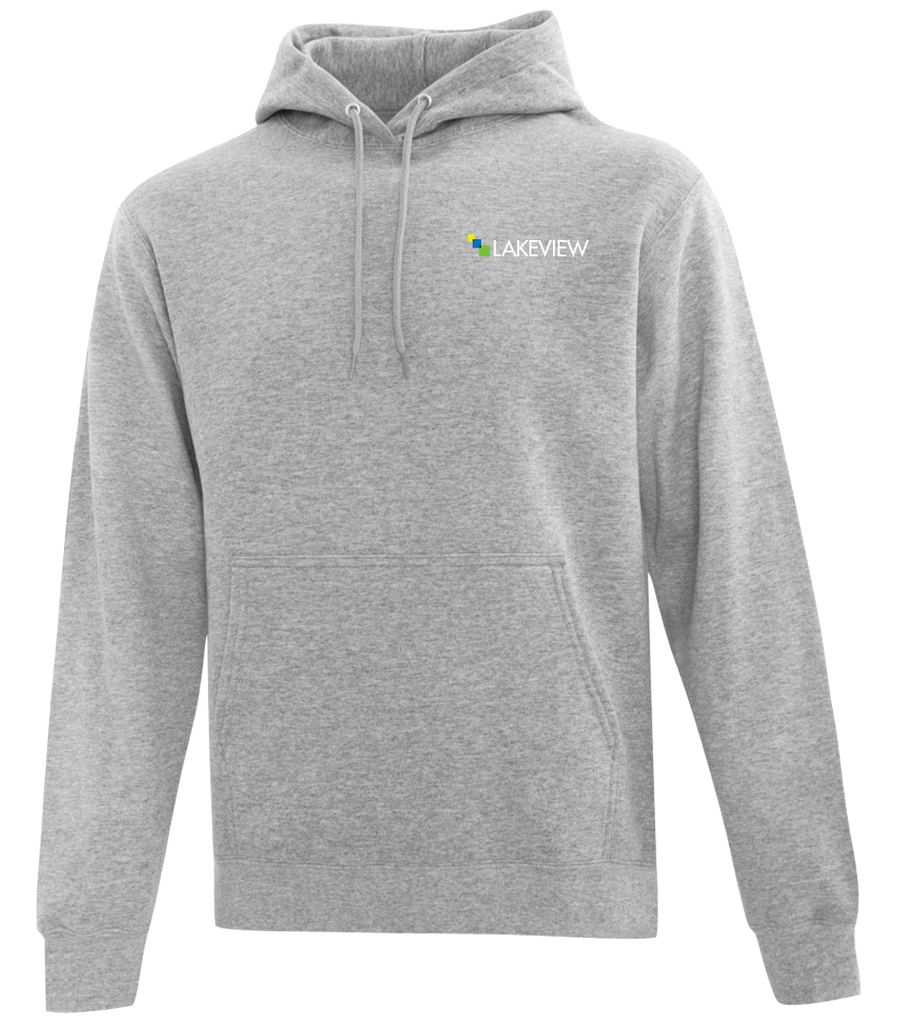 Lakeview Adult Cotton Pull Over Hooded Sweatshirt with Printed Logo