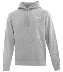 Lakeview Adult Cotton Pull Over Hooded Sweatshirt with Printed Logo