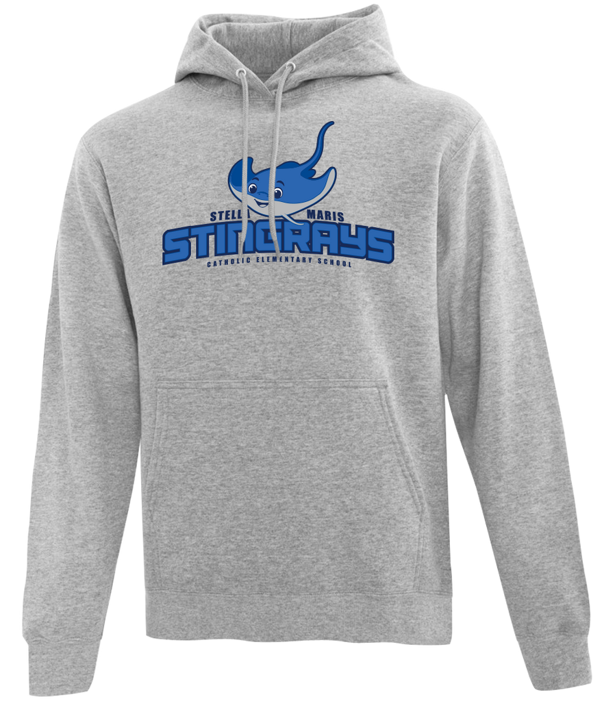 Stella Maris Stingrays Youth Cotton Pull Over Hooded Sweatshirt with Printed Logo
