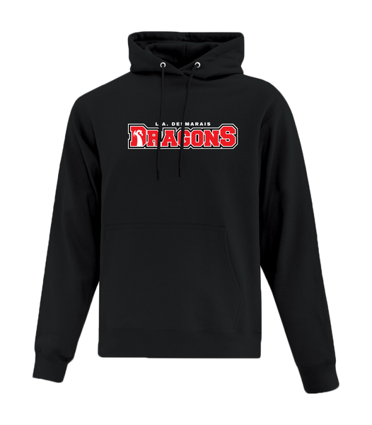 LAD Dragons Adult Cotton Pull Over Hooded Sweatshirt with Printed Logo