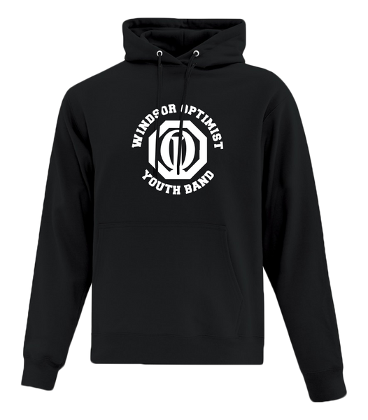 Windsor Optimist Band Youth Cotton Pull Over Hooded Sweatshirt with Printed Logo