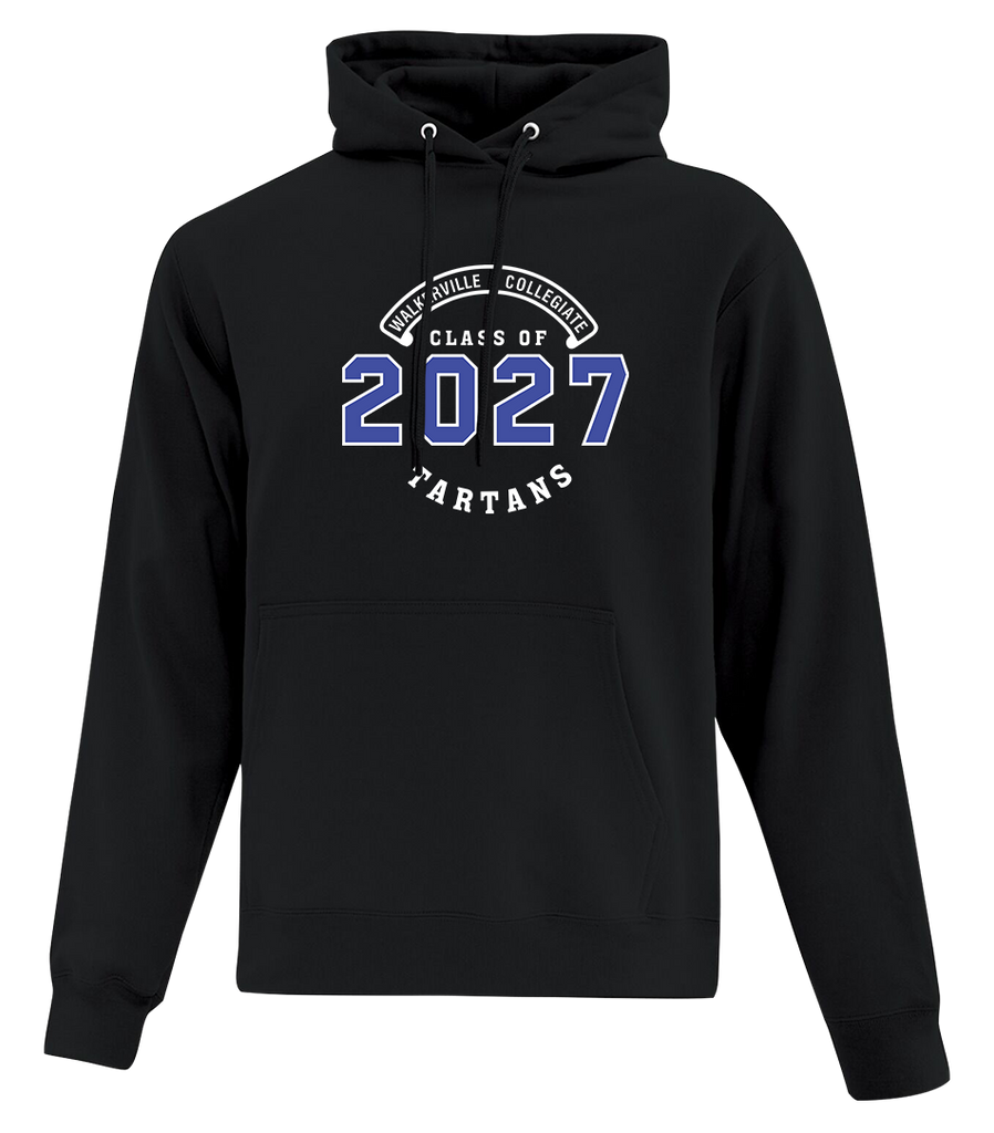 "Class of 2027" Walkerville Collegiate Institute Adult Cotton Pull Over Hooded Sweatshirt with Printed Logo