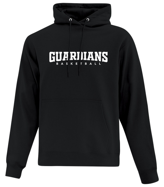Guardians Basketball Adult Cotton Pull Over Hooded Sweatshirt with Printed Logo