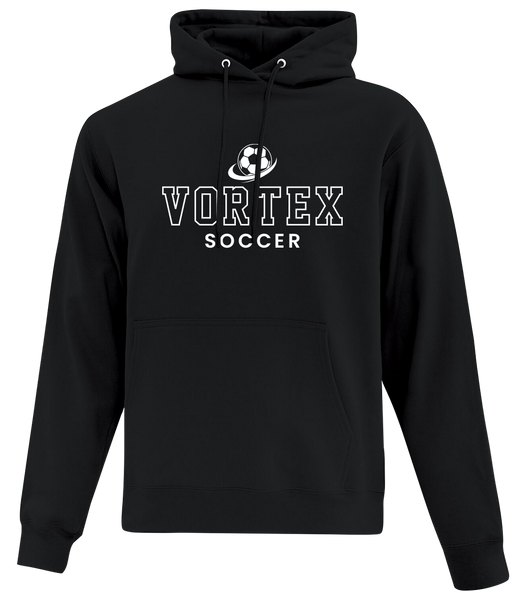 Vortex Soccer Adult Cotton Hoodie With Printed Logos