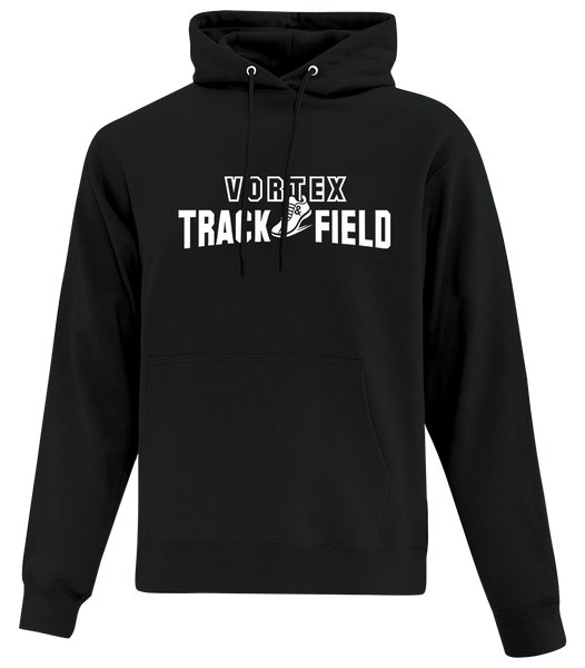 Vortex Track & Field Adult Cotton Hoodie With Printed Logos