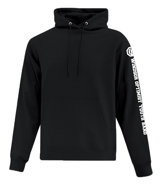 Windsor Optimist Band Adult Cotton Pull Over Hooded Sweatshirt with Printed Logo