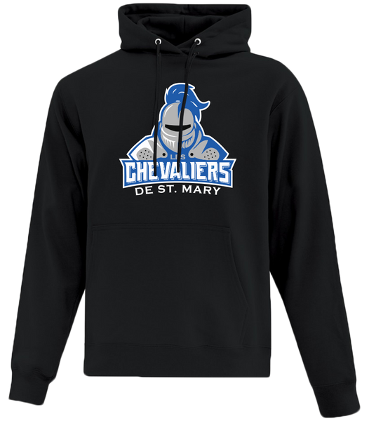 Les Chevaliers De St. Mary Youth Cotton Pull Over Hooded Sweatshirt with Printed Logo