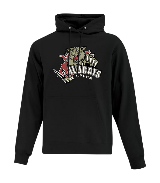 Wildcats SPFHA Youth Cotton Pull Over Hooded Sweatshirt with Printed Logo