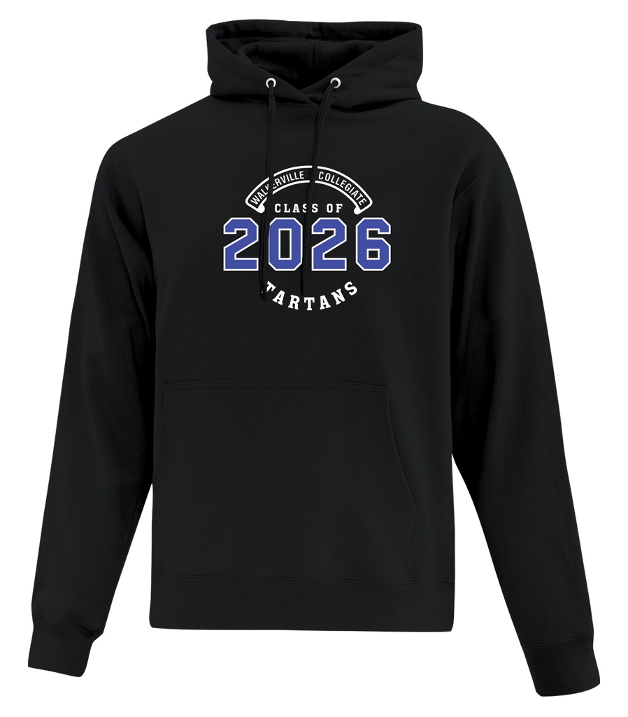 "Class of 2026" Walkerville Collegiate Institute Adult Cotton Pull Over Hooded Sweatshirt with Printed Logo