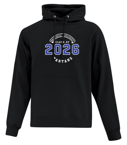"Class of 2026" Walkerville Collegiate Institute Adult Cotton Pull Over Hooded Sweatshirt with Printed Logo