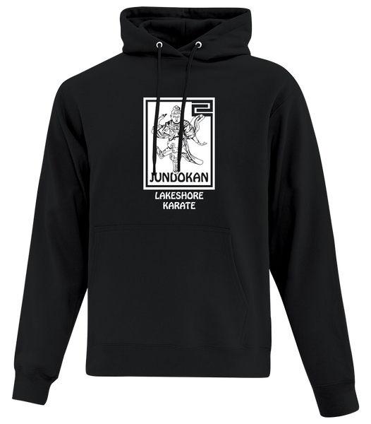 Lakeshore Karate Adult Cotton Pull Over Hooded Sweatshirt with Printed Logo