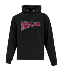 St. Anne Panthers Adult Cotton Pull Over Hooded Sweatshirt with Embroidered Logo
