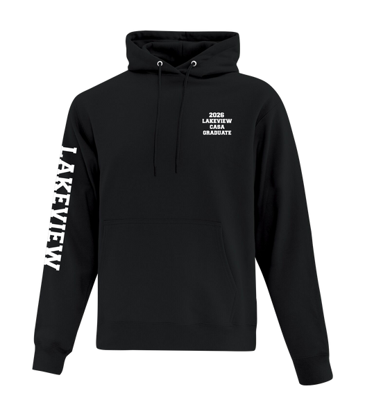 Lakeview Grad 2026 Adult Cotton Pull Over Hooded Sweatshirt with Printed Logo