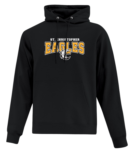 St. Christopher Youth Cotton Pull Over Hooded Sweatshirt with Printed Logo