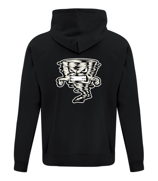 Vortex Wrestling Adult Cotton Hoodie With Printed Logos