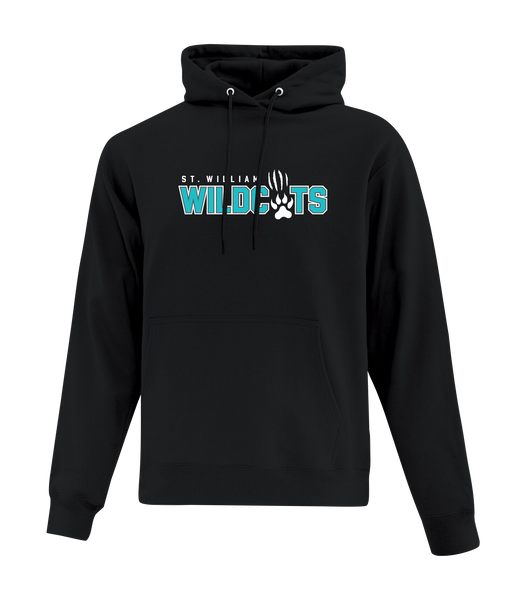 St. William Adult Cotton Pull Over Hooded Sweatshirt with Printed Logo