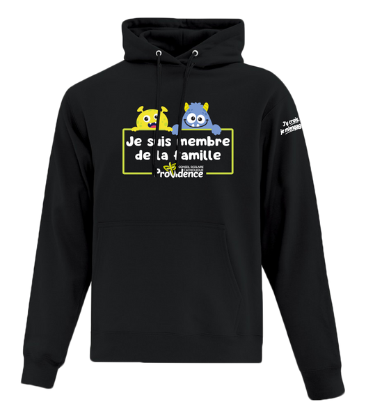 CSC Providence Adult Cotton Pull Over Hooded Sweatshirt with Printed Logo