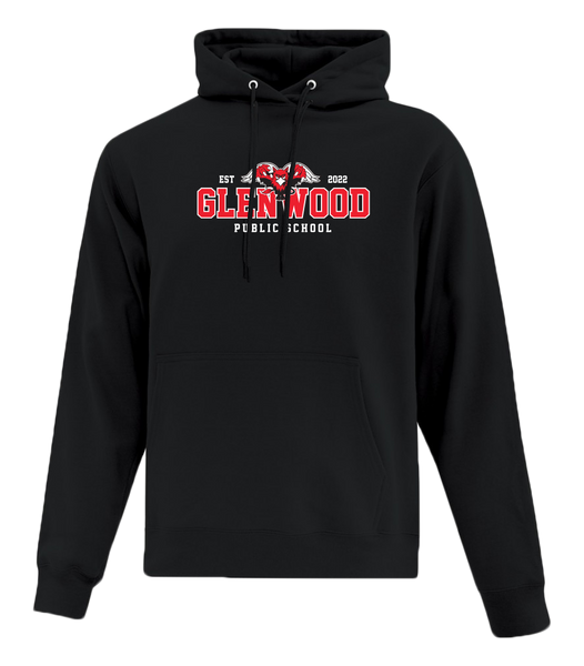 Glenwood Youth Cotton Pull Over Hooded Sweatshirt with Applique Logo