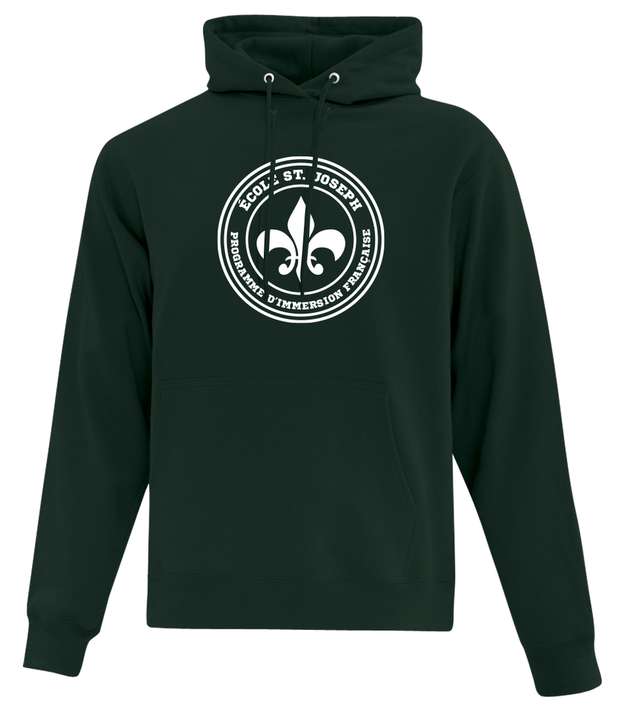 St. Joseph Adult Cotton Pull Over Hooded Sweatshirt with Printed Logo