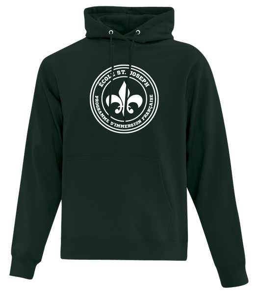 St. Joseph Adult Cotton Pull Over Hooded Sweatshirt with Printed Logo