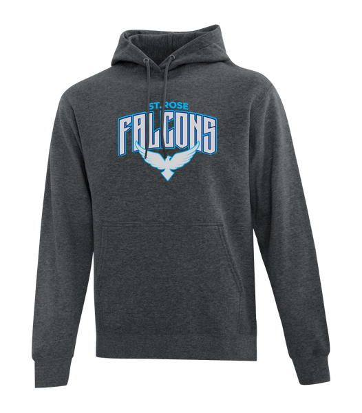 St. Rose Adult Cotton Hooded Sweatshirt with Embroidered Logo