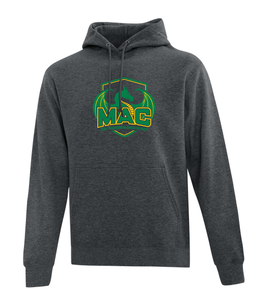 MAC Cotton Pull Over Hooded Sweatshirt with Printed Logo ADULT