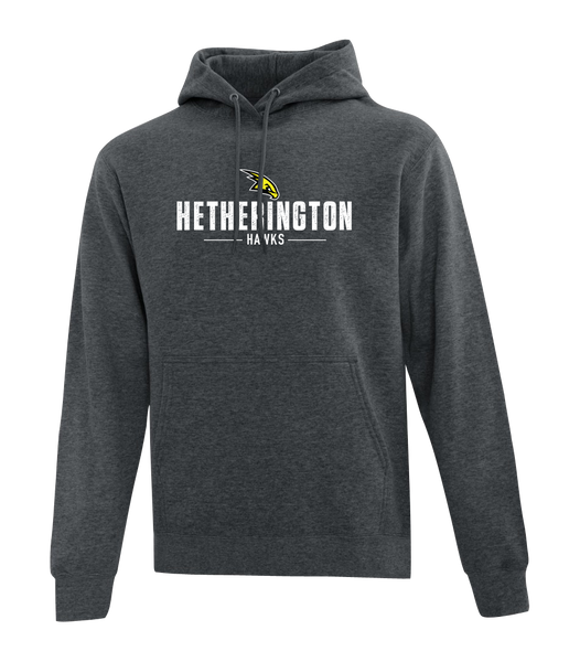 Hetherington Adult Cotton Pull Over Hooded Sweatshirt with Printed Logo