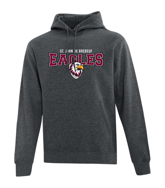 St. John de Brebeuf Adult Cotton Pull Over Hooded Sweatshirt with Printed Logo
