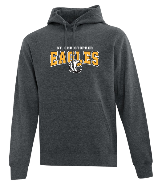 St. Christopher Youth Cotton Pull Over Hooded Sweatshirt with Printed Logo