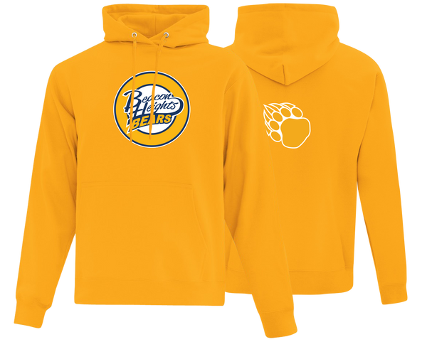 Beacon Heights Badge Adult Cotton Pull Over Hooded Sweatshirt with Printed Logo