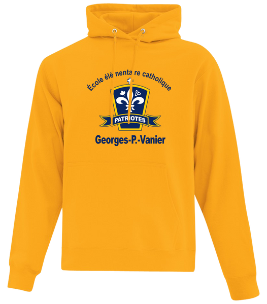 Georges-P.-Vanier Adult Cotton Pull Over Hooded Sweatshirt with Printed Logo