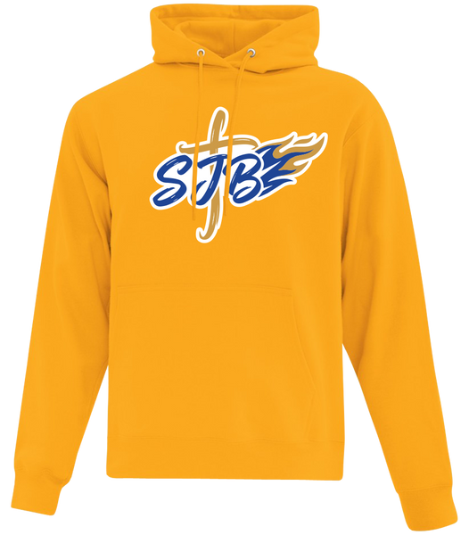 St. John the Baptist Adult Cotton Pull Over Hooded Sweatshirt with Printed Logo