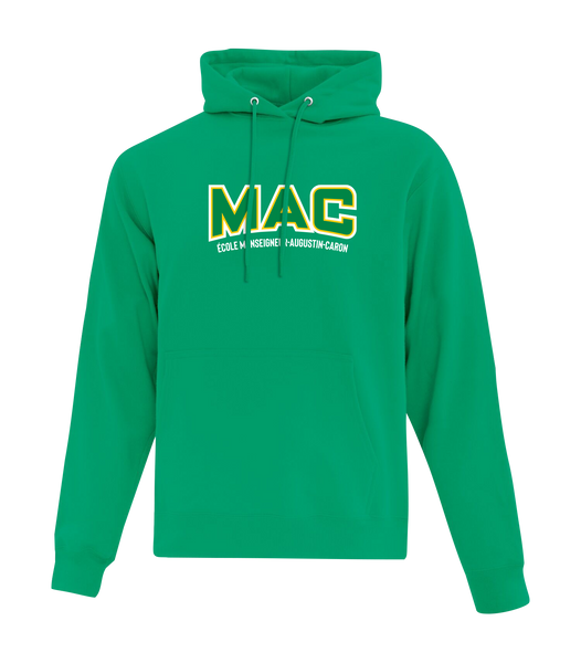 MAC Cotton Pull Over Hooded Sweatshirt with Embroidered Logo ADULT