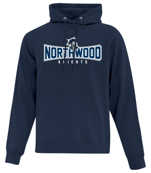 Northwood Knights Adult Cotton Pull Over Hooded Sweatshirt with Printed Logo