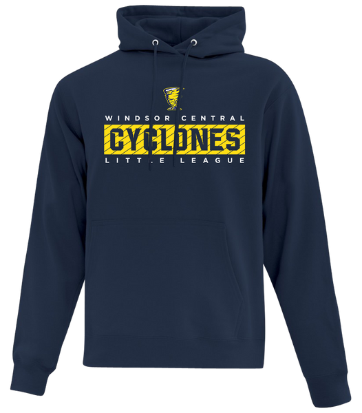 Cyclones Adult Cotton Pull Over Hooded Sweatshirt with Printed Logo