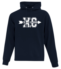 Walkerville Track & Field Adult Cotton Pull Over Hooded Sweatshirt with Printed Logo